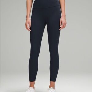 Lululemon True Navy Wunder Train Leggings 25in